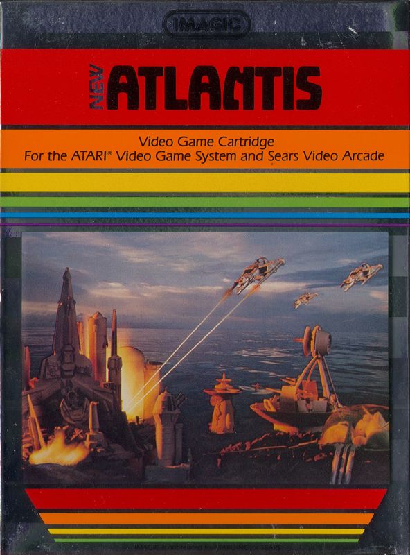 Atlantis box art for Atari 2600